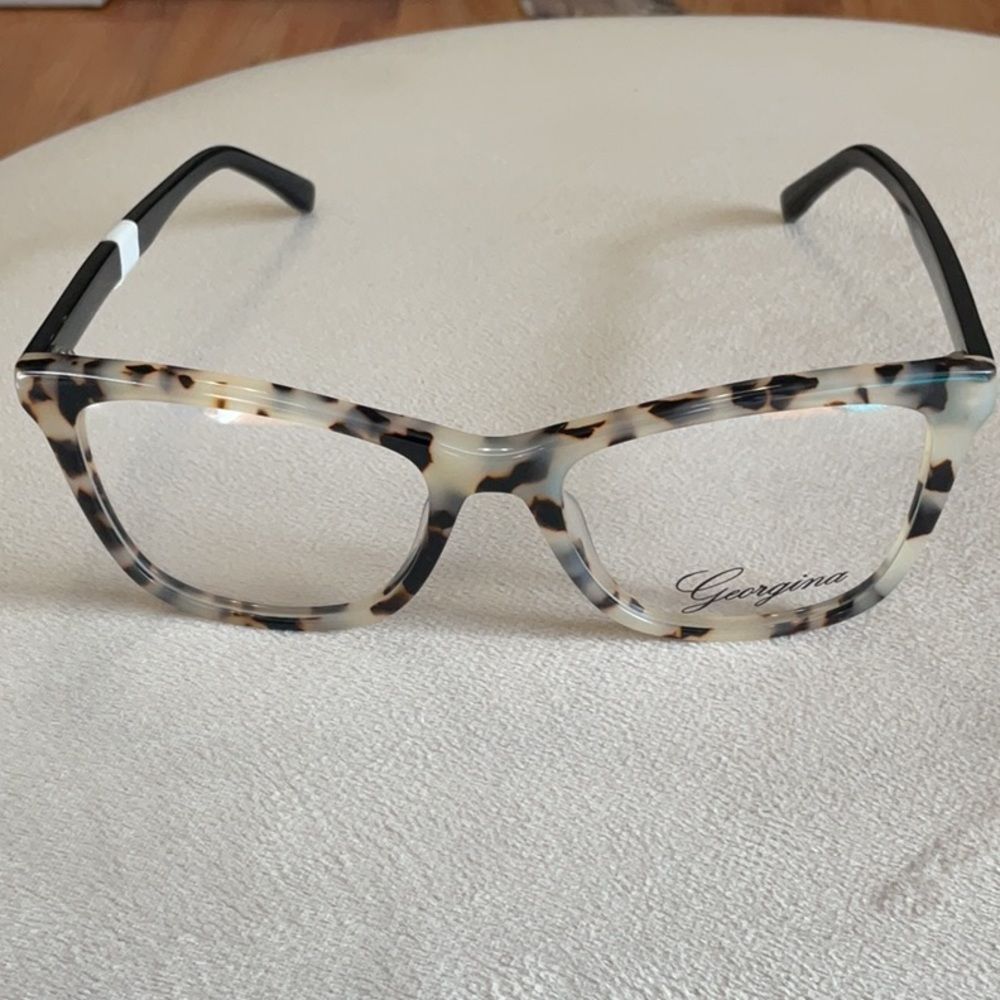 - CAT EYE GEORGINA 728 53 17 140 TORTOISE SHELL EYEGLASSES FOR LADIES FEMININE